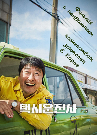 Фильмы с наибольшим количеством зрителей в Корее 07.01.24