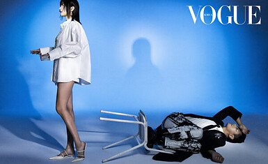 Чжу ЧжиХун и Хан Хё Чжу в фотосессии для Vogue Korea